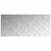 vidaXL Nez de marche Rectangulaire 4 pcs Argent&eacute; 90 x 40 cm Aluminium