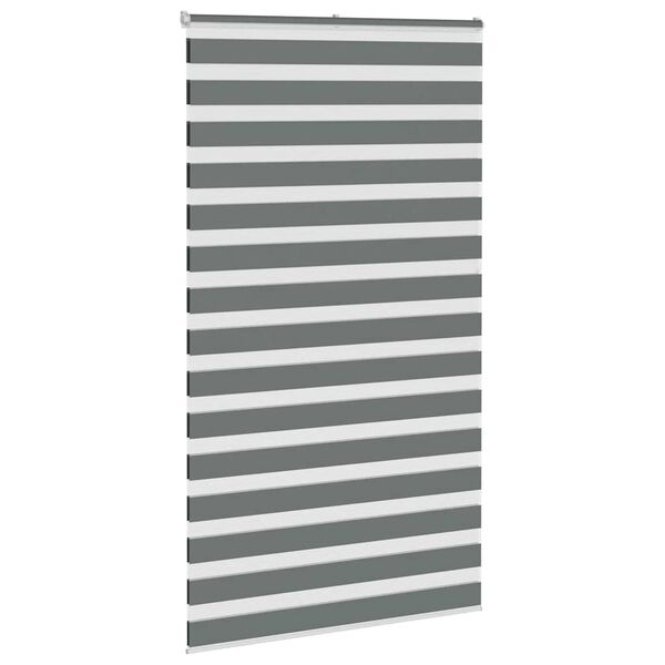 vidaXL Store z&egrave;bre gris fonc&eacute; largeur du tissu 115,9 cm polyester