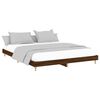 vidaXL Cadre de lit sans matelas chêne marron 200x200 cm