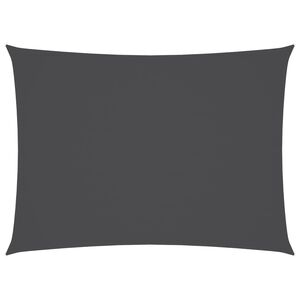 vidaXL Voile de parasol tissu oxford rectangulaire 3x4,5 m anthracite