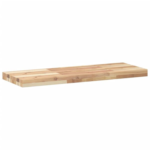 vidaXL &Eacute;tag&egrave;res flottantes 4 pcs 80x30x4 cm acacia massif non trait&eacute;