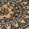 vidaXL Napperons 6 pcs Bleu fonc&eacute; 38 cm Rond Jute