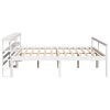 vidaXL Lit pour personne &acirc;g&eacute;e avec t&ecirc;te de lit sans matelas 200x200 cm