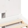 vidaXL Lit biblioth&egrave;que sans matelas blanc 140x200 cm bois pin massif