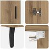 vidaXL Haut Armoire 2 pcs Ch&ecirc;ne artisanal Bois d'ing&eacute;nierie