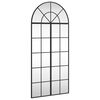 vidaXL Miroir mural noir 60x130 cm arche fer