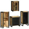 vidaXL Ensemble de mobilier de salle de bain avec &eacute;tag&egrave;re 4 pcs