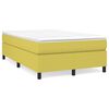 vidaXL Sommier &agrave; lattes de lit avec matelas Vert 120x200 cm Tissu