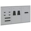 vidaXL Panneau mural &agrave; outils 3 pc Gris 150 x 1 x 80 cm