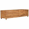 vidaXL Lit sur&eacute;lev&eacute; 150x40x38 cm bois de teck recycl&eacute; et acier