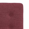 vidaXL Chaises &agrave; manger lot de 4 rouge bordeaux tissu