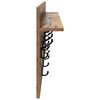 vidaXL Porte-manteau mural avec &eacute;tag&egrave;re Bois ancien 100 x 40 x 12 cm