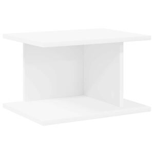 vidaXL Table de chevet Blanc 40 x 30 x 25 cm Bois d'ing&eacute;nierie
