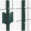vidaXL Cl&ocirc;ture avec poteau Vert 1,5 x 10 m Acier et PVC