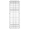 vidaXL Poteau à panier de gabion 50x50x140 cm Fer
