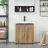 vidaXL Ensemble d'armoire de salle de bain TULUM Ch&ecirc;ne artisanal
