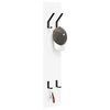 vidaXL Porte-manteau mural Blanc 20 x 1.5 x 100 cm Bois d'ing&eacute;nierie