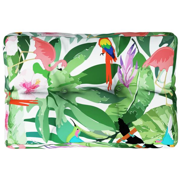 vidaXL Coussin de palette multicolore 60x40x12 cm tissu