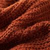 Gilet pull-over tricot&eacute; pour enfants cognac 128