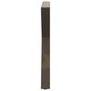 vidaXL Pieds de table &agrave; manger 2 pi&egrave;ces Acier naturel 80 x (72-73,3) cm Acier