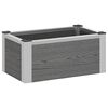 vidaXL Jardini&egrave;re sur&eacute;lev&eacute;e Gris 50 x 30 x 22 cm WPC et Aluminium