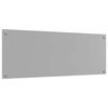 vidaXL Protection de cuisine Gris clair 110 x 40 cm verre tremp&eacute;