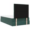 vidaXL Cadre de lit ottoman avec matelas vert fonc&eacute; 120x190 cm velours
