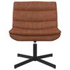 vidaXL Chaise pivotante Marron 63 x 75 x 76 cm PU antique