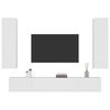 vidaXL Ensemble de meubles TV 4 pcs Blanc Bois d'ing&eacute;nierie