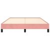 vidaXL Cadre de lit sans matelas rose 140x200 cm velours