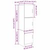 vidaXL Bureau 2 pcs Ch&ecirc;ne fum&eacute;