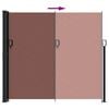 vidaXL Auvent lat&eacute;ral r&eacute;tractable marron 180x600 cm