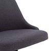 vidaXL Chaises pivotantes &agrave; manger lot de 4 gris fonc&eacute; tissu