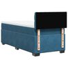 vidaXL Sommier &agrave; lattes de lit avec matelas bleu 90x190 cm velours