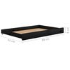 vidaXL Lit coulissant 2x(90x200) cm Noir Bois de pin massif