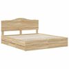 vidaXL Cadre de lit Ch&ecirc;ne Sonoma 180 x 200 cm Bois Ing&eacute;nierie