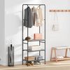 vidaXL Porte-v&ecirc;tements Sonoma gris 60 x 30 x 171 cm Bois d'ing&eacute;nierie