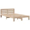 vidaXL Lit biblioth&egrave;que sans matelas 135x190 cm bois de pin massif
