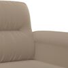 vidaXL Chaise de canapé Taupe 60 cm Tissu microfibre