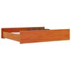 vidaXL Tiroirs de lit 2 pcs cire marron bois de pin massif
