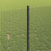 vidaXL Cl&ocirc;ture avec poteau Gris 1 x 100 m Acier et PVC
