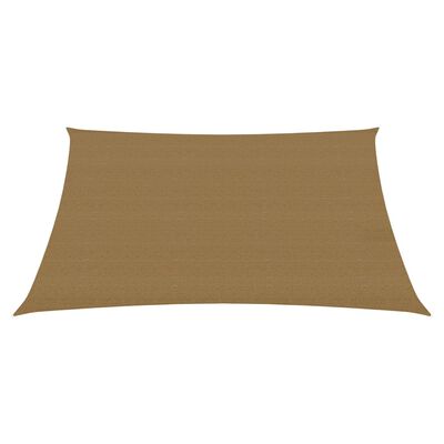 vidaXL Voile d'ombrage 160 g/m² Taupe 2,5x2,5 m PEHD