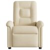 vidaXL Fauteuil de massage inclinable Cr&egrave;me Tissu