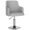 vidaXL Chaises &agrave; manger lot de 4 gris clair tissu