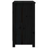 vidaXL Biblioth&egrave;que Noir 80x35x68 cm Bois de pin massif