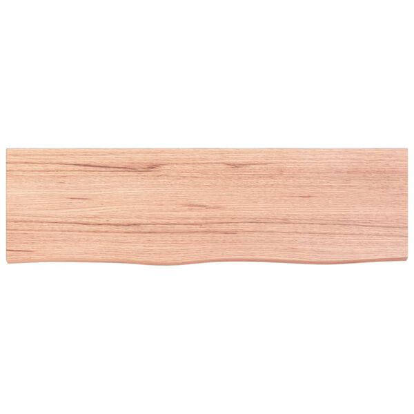 vidaXL Comptoir de salle de bain marron clair 100x30x2 cm bois trait&eacute;