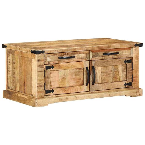 vidaXL Table basse Marron 90 x 50 x 40 cm Bois de mangue massif