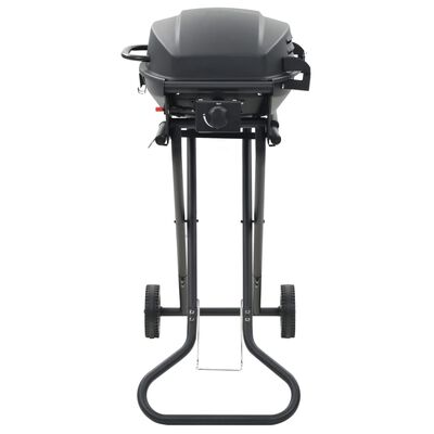 vidaXL Barbecue au gaz portatif avec zone de cuisson Noir