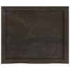 vidaXL Dessus de table marron fonc&eacute; bois ch&ecirc;ne massif trait&eacute;