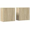 vidaXL Buffets 2 pcs ch&ecirc;ne sonoma 79x38x80 cm bois d'ing&eacute;nierie